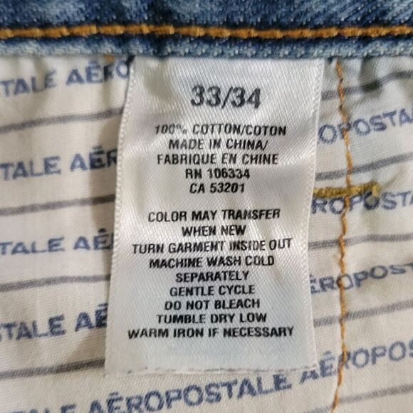 Aeropostle Men's Driggs Slim Boot Blue Jeans - Picture 13 of 16